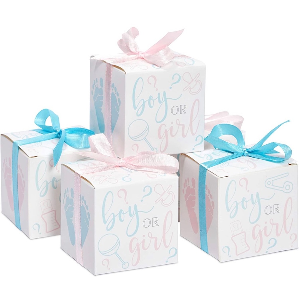 Gender reveal favor box